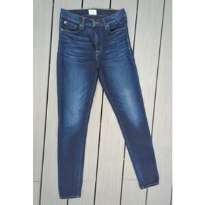 Hudson size 26 Barbara high waist skinny ankle blue jeans